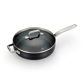 T-fal ProGrade Nonstick Jumbo Cooker W/Lid & Helper Handle, 5 Quart, Induction, Oven Broiler Safe 500F, Cookware, Non Stick Saute Pan, Deep Frying Pan, Kitchen, Pots and Pans, Dishwasher Safe, Black