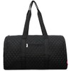 Quilted Weekend Travel Overnight 20" Large Duffle Bag 3 (Solid