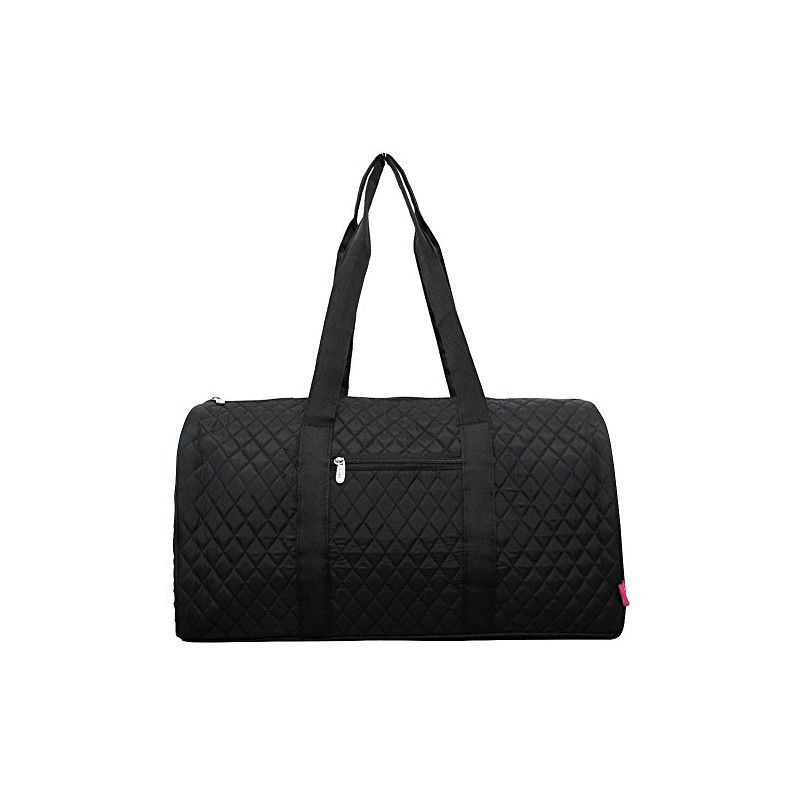 Quilted Weekend Travel Overnight 20" Large Duffle Bag 3 (Solid