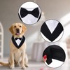YKYUASD Dog Tuxedo Bandana Collar with Bow Tie Formal Wedding