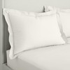 Bianca 200 Thread Count Cotton Percale Oxford Pillowcase Pair Cream