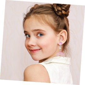 CIYODO 3 Pairs Cartoon Clip Earrings for Non Pierced Princess Play Jewelry Accessories Comfortable Hypoallergenic for Parties and Daily Wear