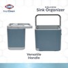 Clorox® KeptClean Adjustable Sink Organizer, Steel Blue