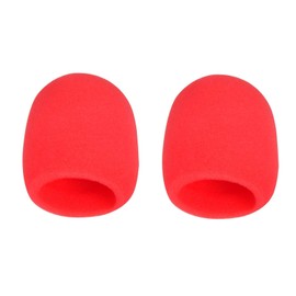 cyclingcolors 2 x Pop Screen Compatible with Blue Yeti Microphone Microphone Filter Foam Wind Protection Red