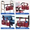 FINPAC Wheelchair Side Storage Bag w/Cup Holder, Wheelchair Armrest Accessories