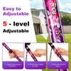 MFE Folding Cane, Portable 5-Level Adjustable Height Walking Stick with