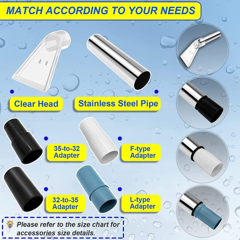 MOUNAY Hand Wand with Clear for Upholstery & Carpet Cleaning,Car
