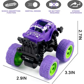 iFunLong Monster Truck Toy Set for Kids 3+ Years Old, 4 Packs
