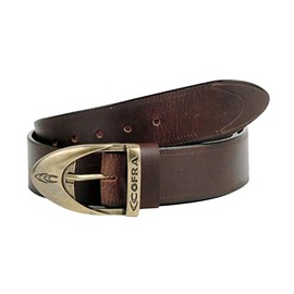 Cofra V125-0-B1.Z125 Size 125M Street Genuine Leather Belt with Metal Buckle - Brown (Pack of 3)