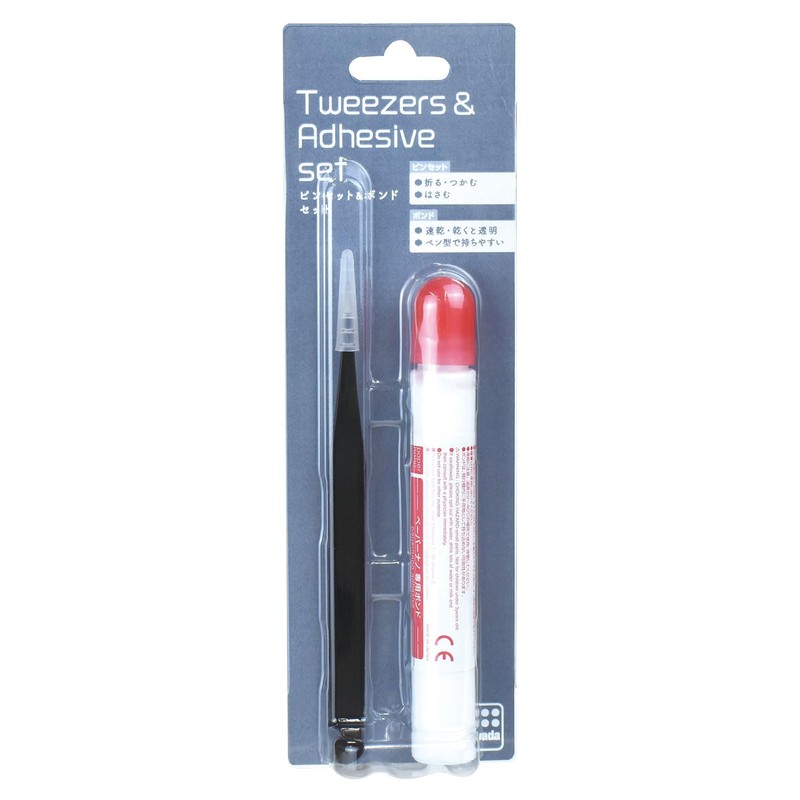 Kawada PS-07 Paper Nano Tweezers & Bond Set, For Ages