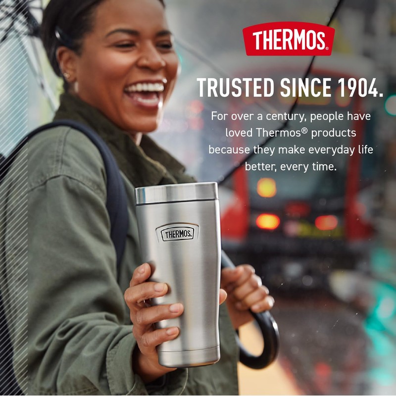 THERMOS ICON SERIES, Stainless Steel Tumbler, Saddle, 16 oz