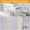 2 Pack 18 inch Shower Grab Bar with Knurled Anti-Slip