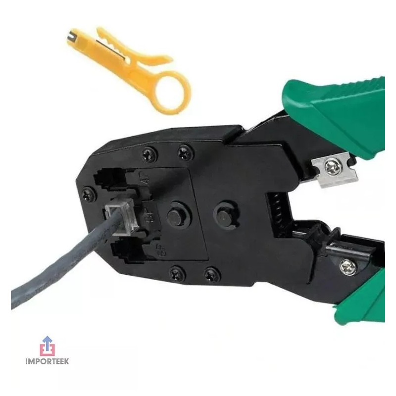 Importeek Pinza Ponchadoras Rj45 Cortador Pela Cables Telefonico Red