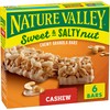 Nature Valley Sweet and Salty Nut Granola Bars, Cashew, 6