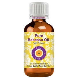 Deve Herbes Pure Babassu Oil (Attalea speciosa) Cold Pressed 50ml (1.69 oz)