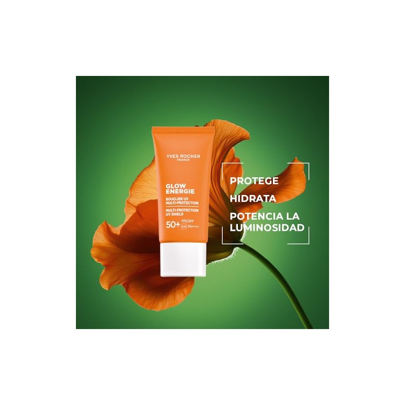 Yves Rocher, Glow Energie Crema Facial Multi-Protección FPS 50 +