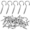 MOGADEE® Pack of 30 Screw Hooks, Stainless Steel, Ceiling Hooks,