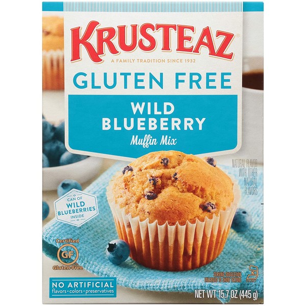 Krusteaz Gluten Free Blueberry Muffin Mix, 15.7 Oz