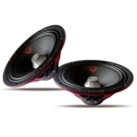 Guooreat MX80S3 Loudspeaker 8 Inch Midrange 600 Watts 4 Ohms Silvery Bullet, Premium Quality Audio Door Speakers for Car or Truck Stereo Sound System, Black (2 Speaker)