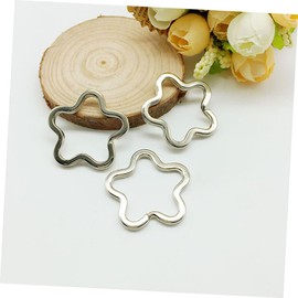 Operitacx Blumen-schlüssel-set 80-teilig Flache Schlüsselanhänger Seitlich Schiebbare Spaltringe Schlüsselanhänger-zubehör