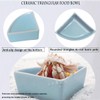 2 Pcs Ceramic Feeding Bowls for Small Pets, Anti-Tip, Anti-Slip