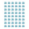 handmade 48 ITS A BOY ENVELOPE SEALS LABELS STICKERS 1.2" ROUND .
