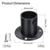 sourcing map 4Pcs Stainless Steel Closet Rod Brackets, 1 Inch