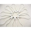 30pcs of Quality White 20mm Calabash Shape Safety Pin Pear