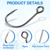 Inline Single Hooks Single Replacement Hooks for Fishing Baits Lures