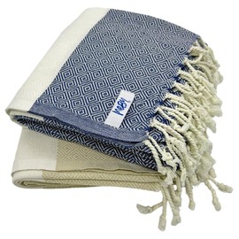 Set of 2 Sauna Towels, XXL, Large, 90 x 180 cm, 100% Cotton, Beach Towel, Bath Towel, Turkish Hammam Towel, Hand Towel, Yoga Towel, Peshtemal, Picnic Blanket, Travel Towel, Beach Towel, Peshtemal