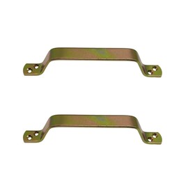 HEGAPRO Sliding Door Handle Metal Handle Pull Handle Robust 165 x 20 x 4.0 mm Yellow Galvanised Universal Use Pack of 2