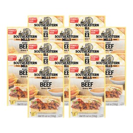 Southeastern Mills Gravy Mix, Roast Beef Gravy Mix, Custom Blend of Spices & Seasonings, Makes 3 ½ Cups of Gravy, Just Add Water 4.5 Ounce (Pack of 12)