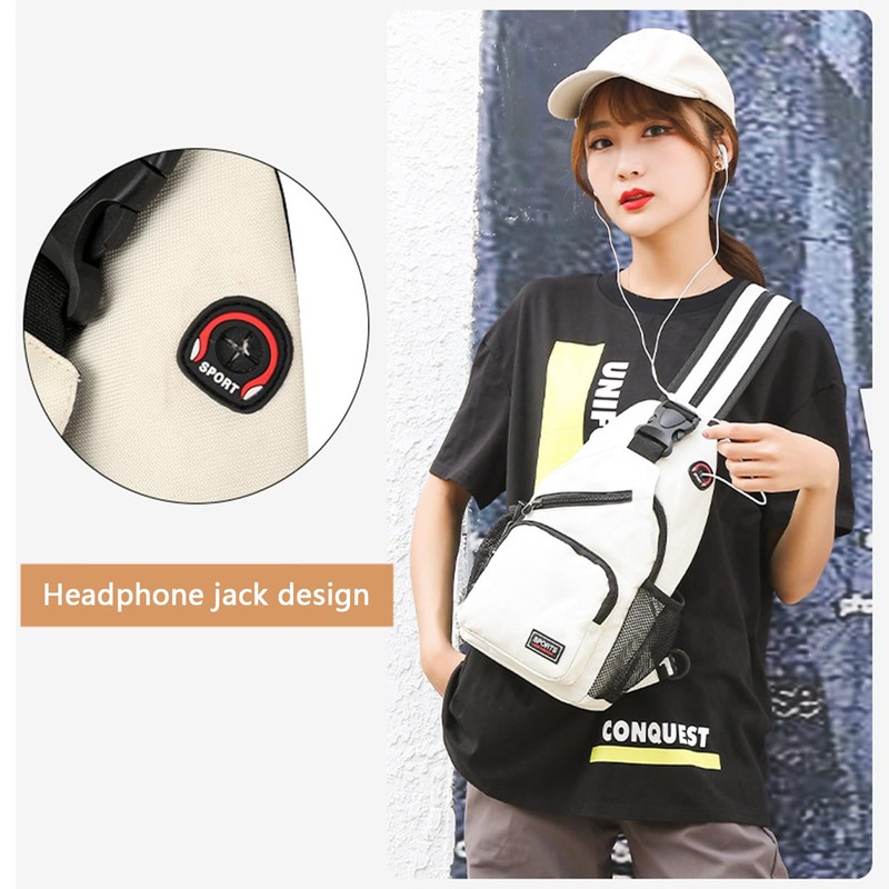 MYSNKU Casual Crossbody Sling Bag Backpack for Men & Women,