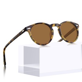 CARFIA Vintage Womens Sunglasses Polarised UV Protection for Driving Outdoor Travel Acetate Frame