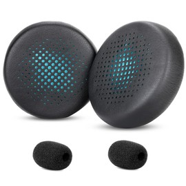 TaiZiChangQin Go Work Ohrpolster, kompatibel mit JLab Go Work Wireless Headsets, Ohrpolster mit weichem Protein-Leder, Geräuschisolierung, hochdichter Schaumstoff, Schwarz