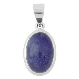 Shinjuku Silver Collection Precious 12 July birthstone Oval Shape Tanzanite Silver 925 Pendant Popular Natural Stone Power Stone