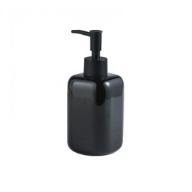 YWOLF Refill Bottle, Refill Bottle, Ceramic Bottle, Hand Soap Dispenser, Compatible with Various Detergents, Washroom, Bath, Washbasin, Toiletries, Room Decoration, Wedding Gift, Housewarming, Gift, Multi-functional, (Black)