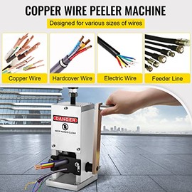 VEVOR - Máquina de pelar cables manual con manivela portátil para reciclaje de chatarra de cobre, 0.08 pulgadas - 1 pulgada
