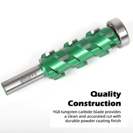 KOWOOD PRO Flush Trim Router Bit(20 Flutes) 1/2" Shank,2-3/4"Cut Length