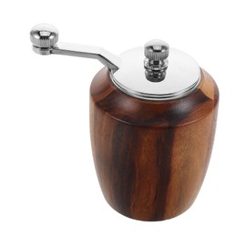 WOONEKY Wooden Pepper and Salt Grinders Hand-cranked Spice Grinder for Kitchen BBQ BBQ Salt Pepper