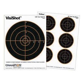 Champion VisiShot Bulls Target - Pack of 10 (8-Inch)