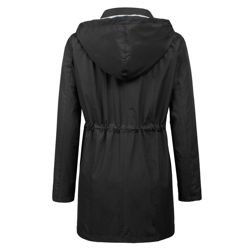 LOMON Women Raincoat Active Outdoor Waterproof Windproof Rain Jacket Fashion