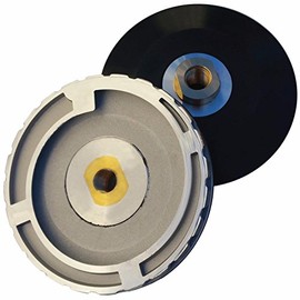 Stadea ASA101K Snail Lock Adapter 4" - Aluminium Backer Pad Rigid Holder with 5/8" 11 Brass Arbor