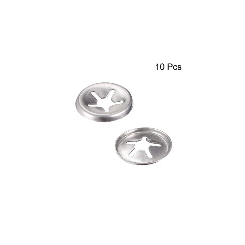sourcing map Pack of 10 M4 Star Lock Washers 3.3