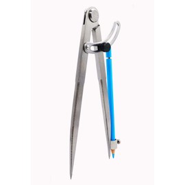 ZLKSKER 6/8 / 10 inch Wing Compass with Pencil Holder, Leather Working Wing Divider, Caliper & Scribe Tool, for Woodworking Drawing & Drafting (8 inch)