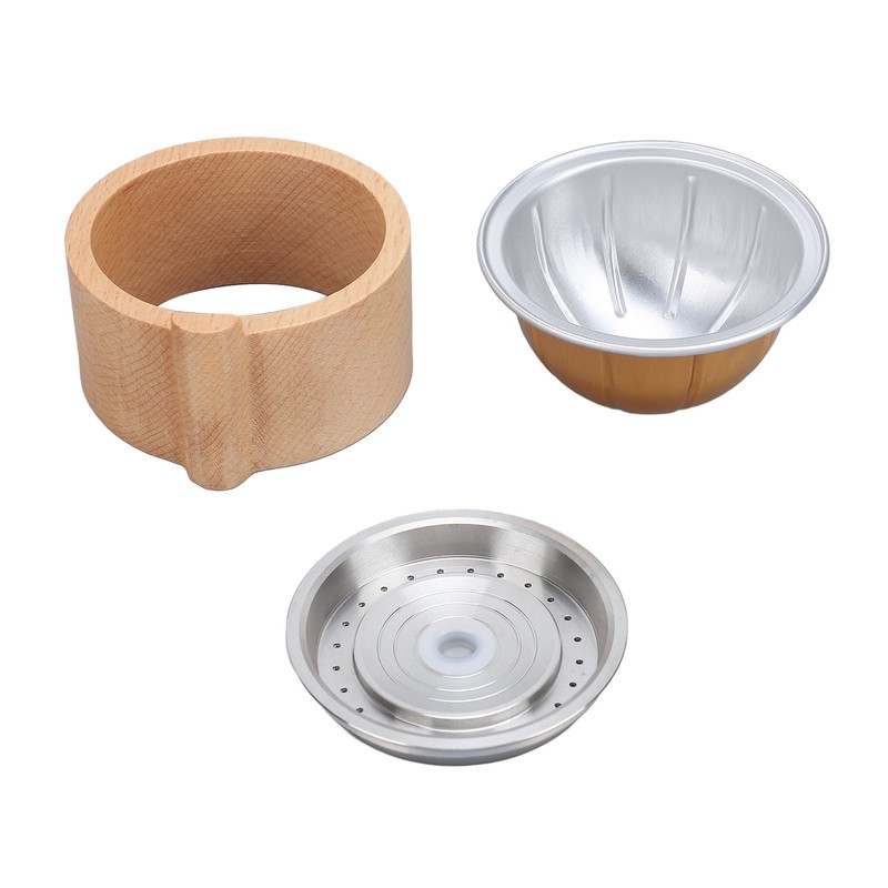 Reusable Coffee Capsules with Scoop and Brush Refillable Coffee Pods