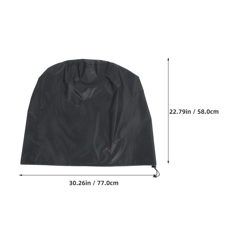 Totority Small Round BBQ Grill Cover Heavy Duty Weatherproof Cover