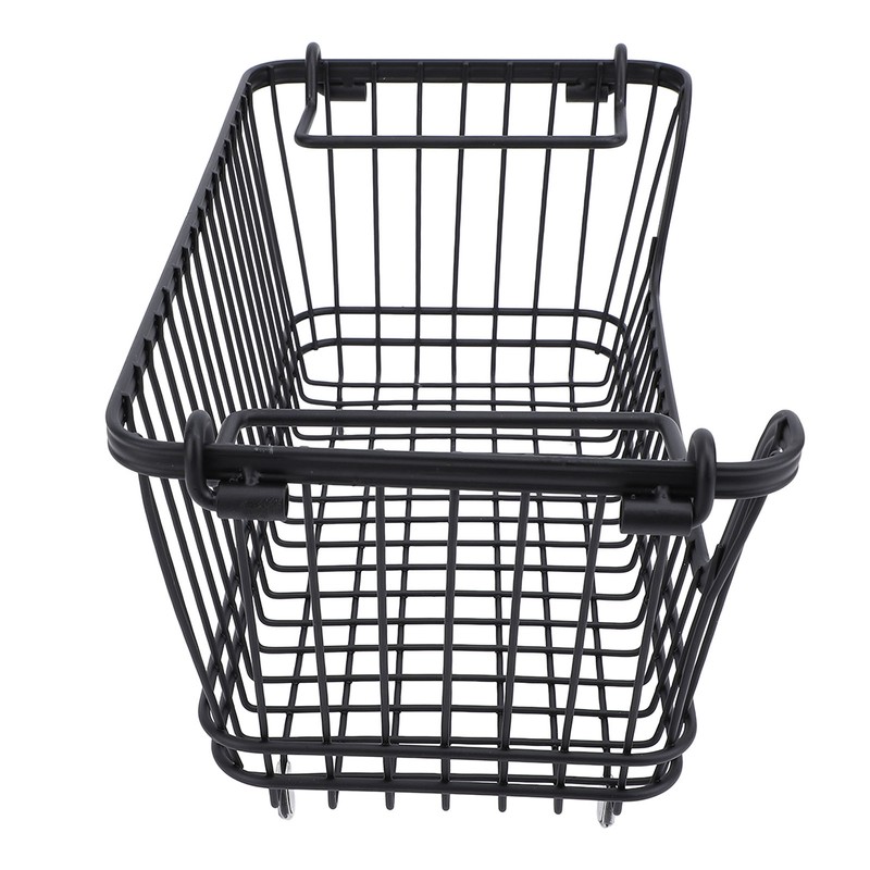 Freezer Basket Stackable Open Front Wire Storage Bin with Foldable