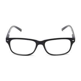 Retro Square Reading Glasses in Black by Readers.com | The Colonial | +1.50