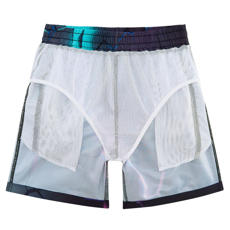 Young Boys Swim Trunks Size 13 14 Cool Magma Print